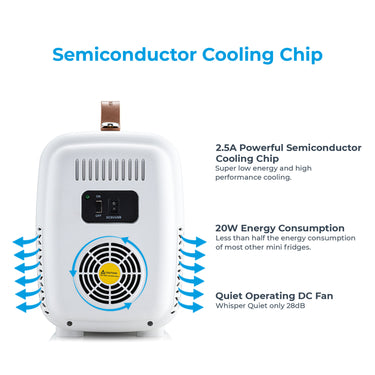 Subcold Pro 4 litre mini fridge efficiency infographic