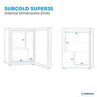 Thumbnail for Subcold Super 35 LED Beer Fridge - Black