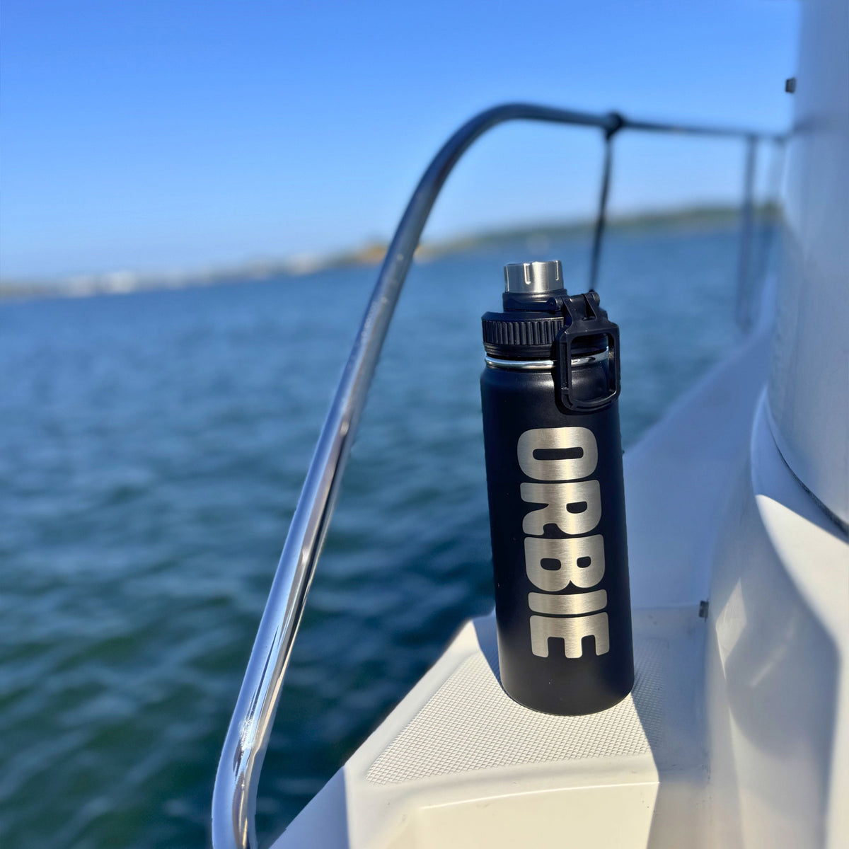 Orbie 18oz Insulated Bottle Black