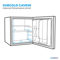 Thumbnail for Subcold Cave50 Stainless Steel Beer Fridge