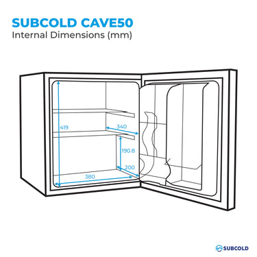 Subcold Cave50 Solid Door Beer Fridge