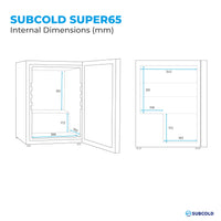 Thumbnail for Subcold Super 65 LED Beer Fridge - Silver | Refurbished