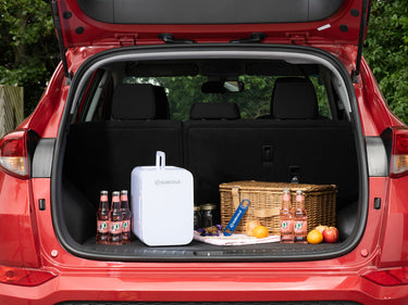 Subcold Ultra white 6L portable mini fridge in car