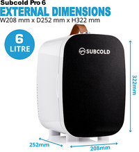 Thumbnail for Subcold Pro 6 litre black mini fridge dimensions