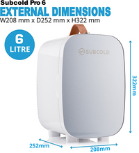 Thumbnail for Subcold Pro 6 litre grey mini fridge dimensions