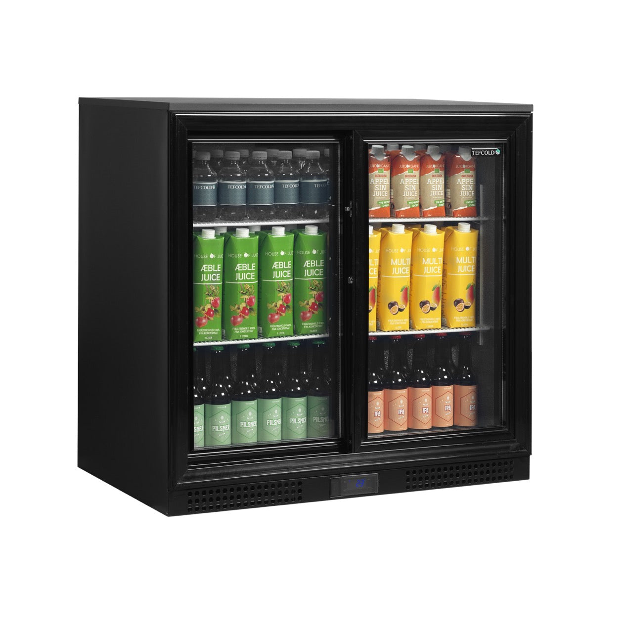 Tefcold Double Sliding Door Bottle Cooler DB201S