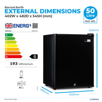 Thumbnail for Barcool Bar50 LED - Mini Bar Fridge