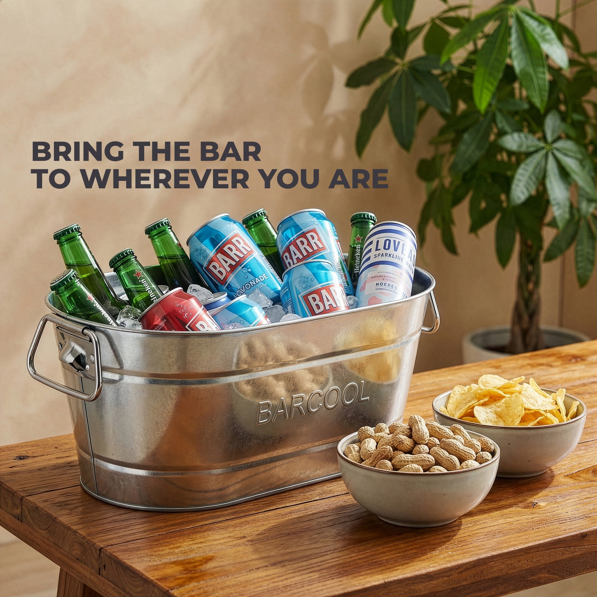 Barcool 12L Galvanised Steel Party Tub