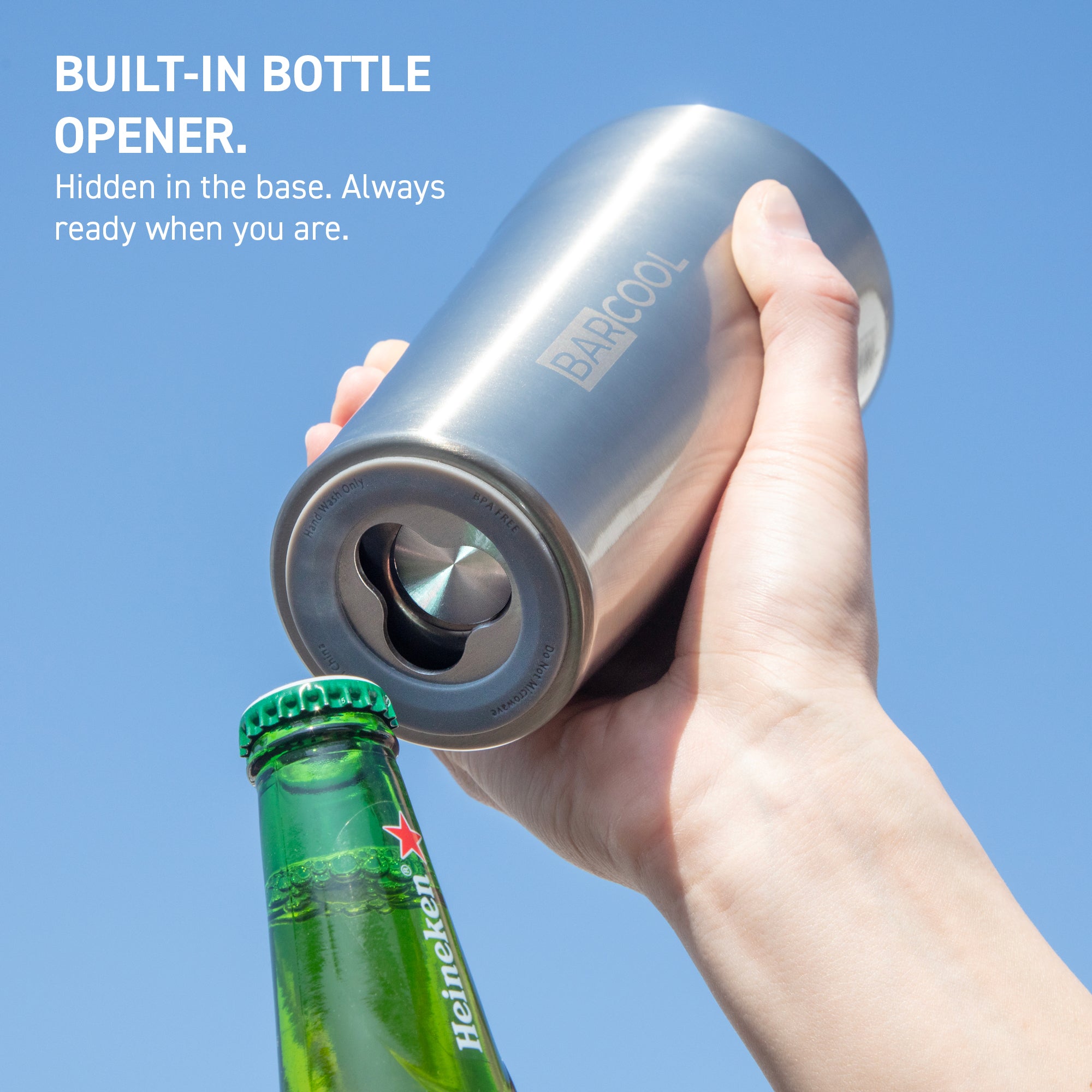 Barcool Stackable Beer Cup 600ml SS