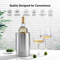 Thumbnail for Barcool Wine Cooler Sleeve Stainless Steel