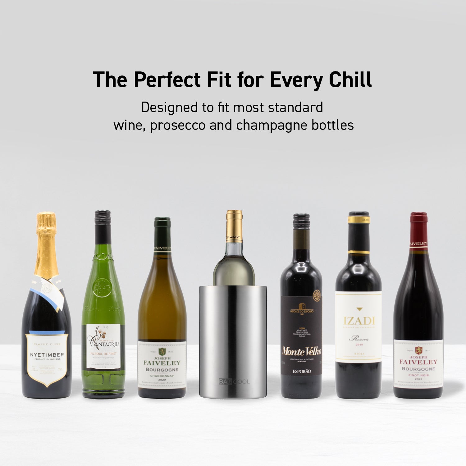 Barcool Wine Cooler Sleeve Stainless Steel