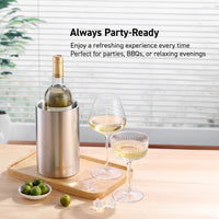 Thumbnail for Barcool Wine Cooler Sleeve Stainless Steel