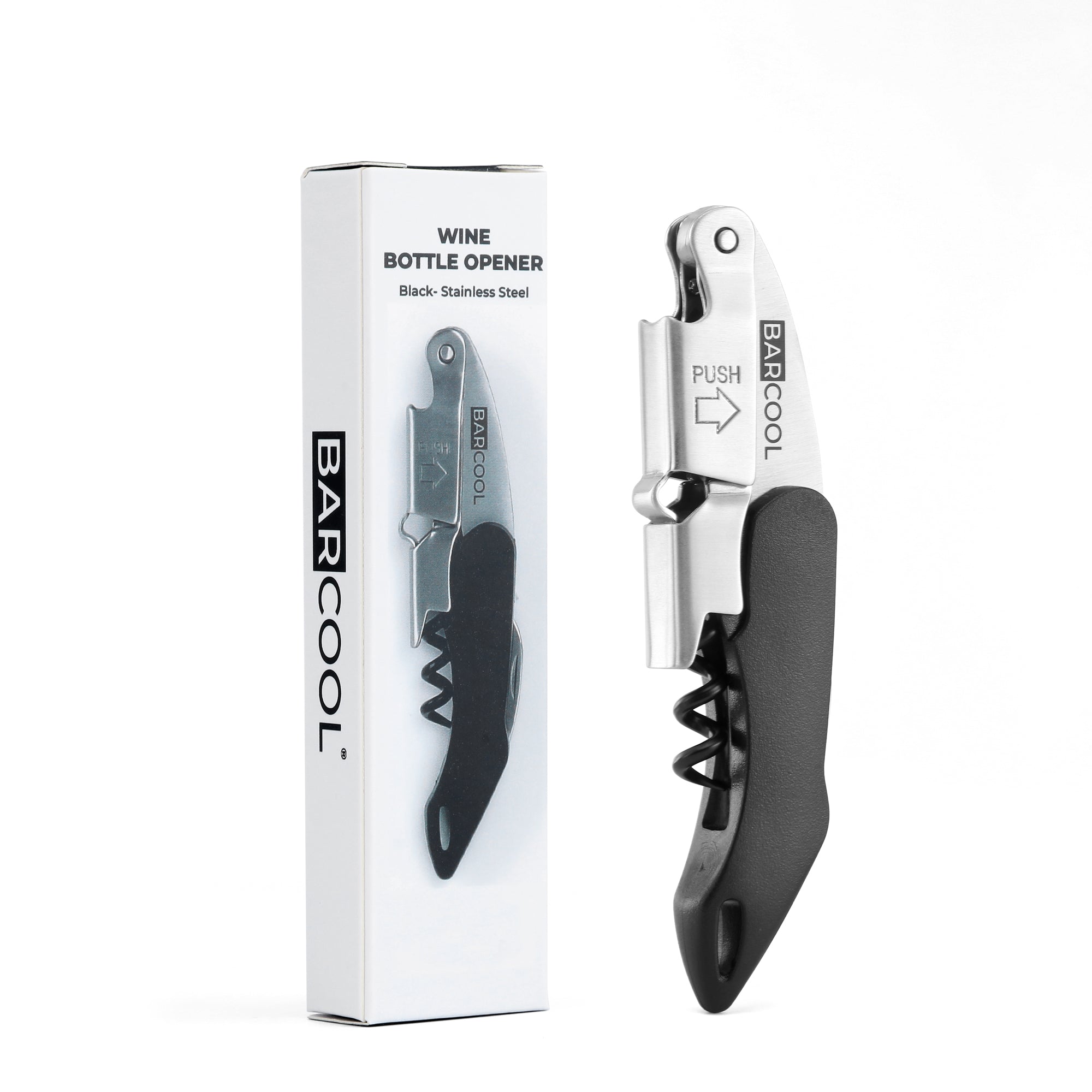 Barcool Wine Opener Stainless Steel - Black