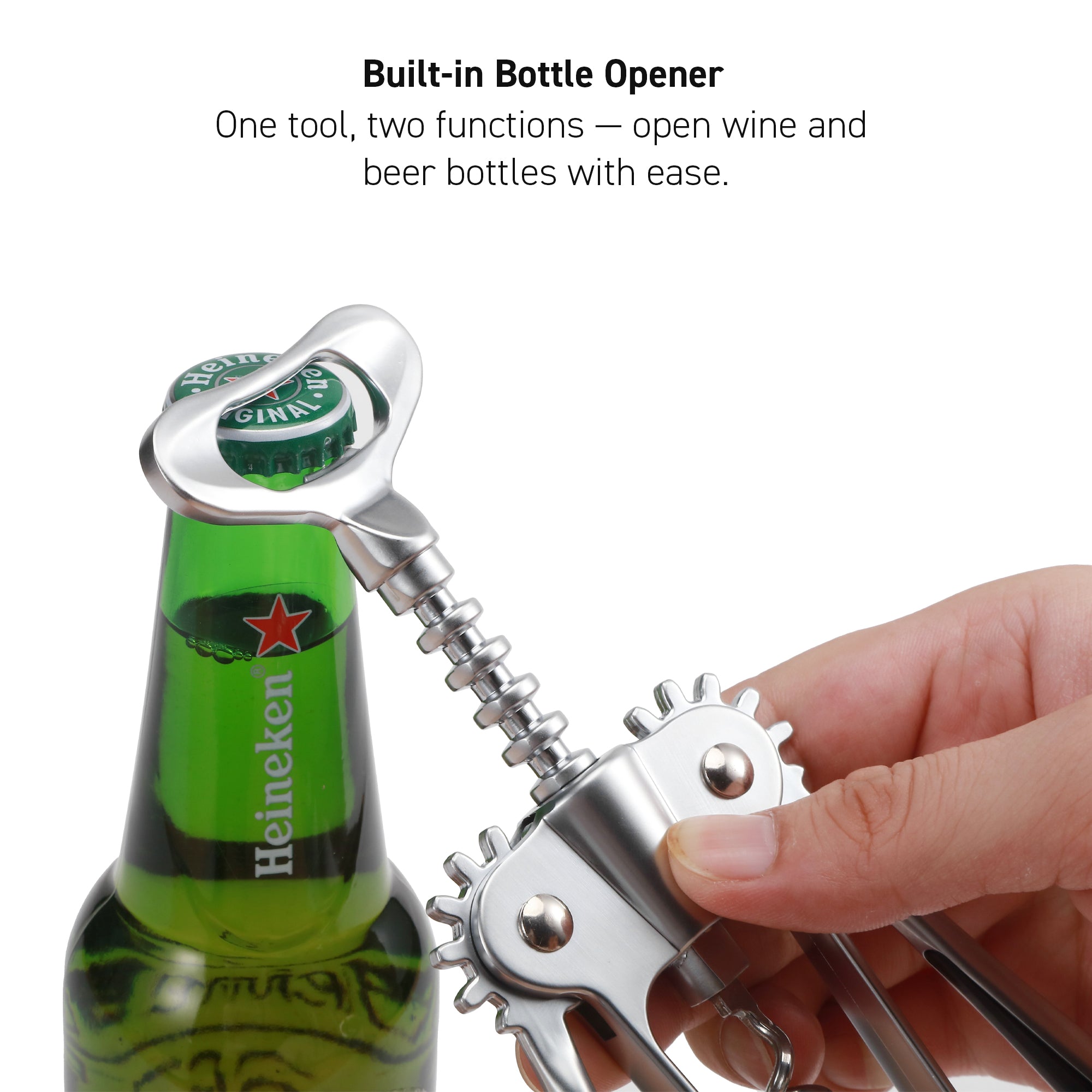 Barcool Wing Corkscrew with Pourer & Stopper