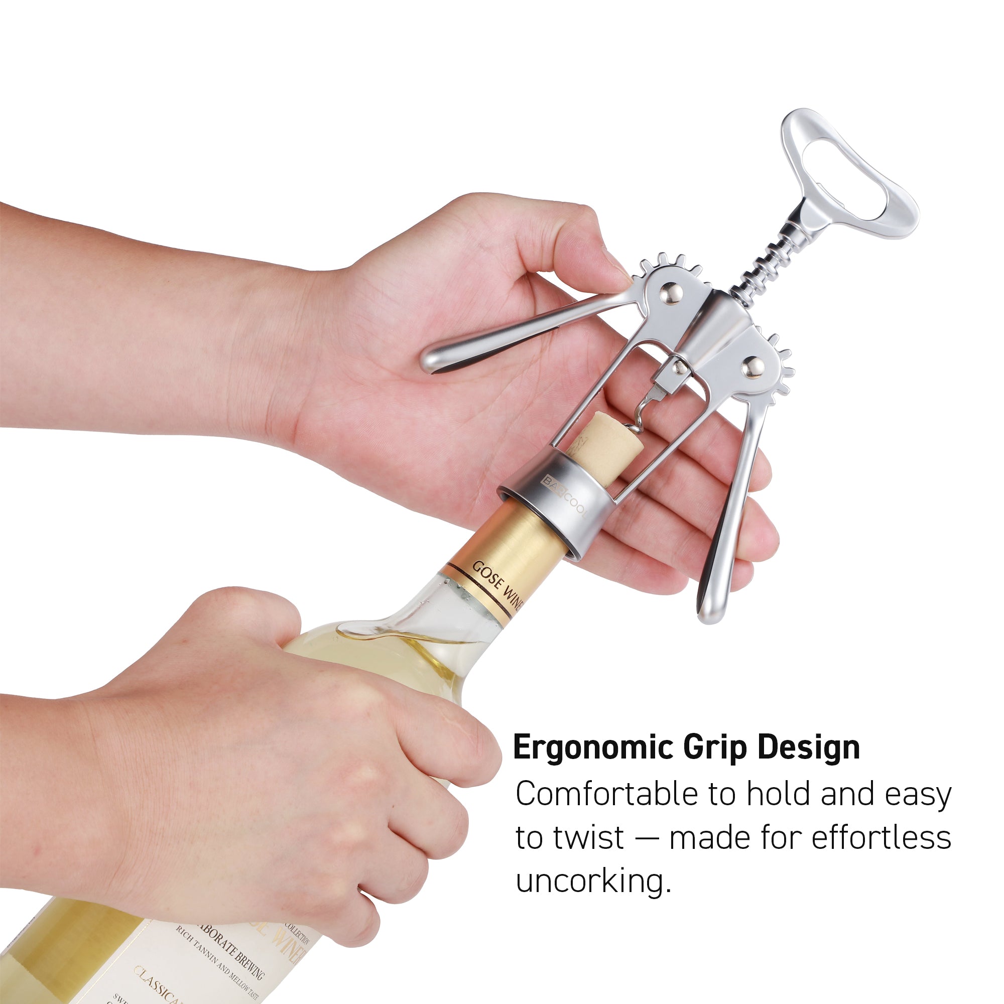 Barcool Wing Corkscrew with Pourer & Stopper