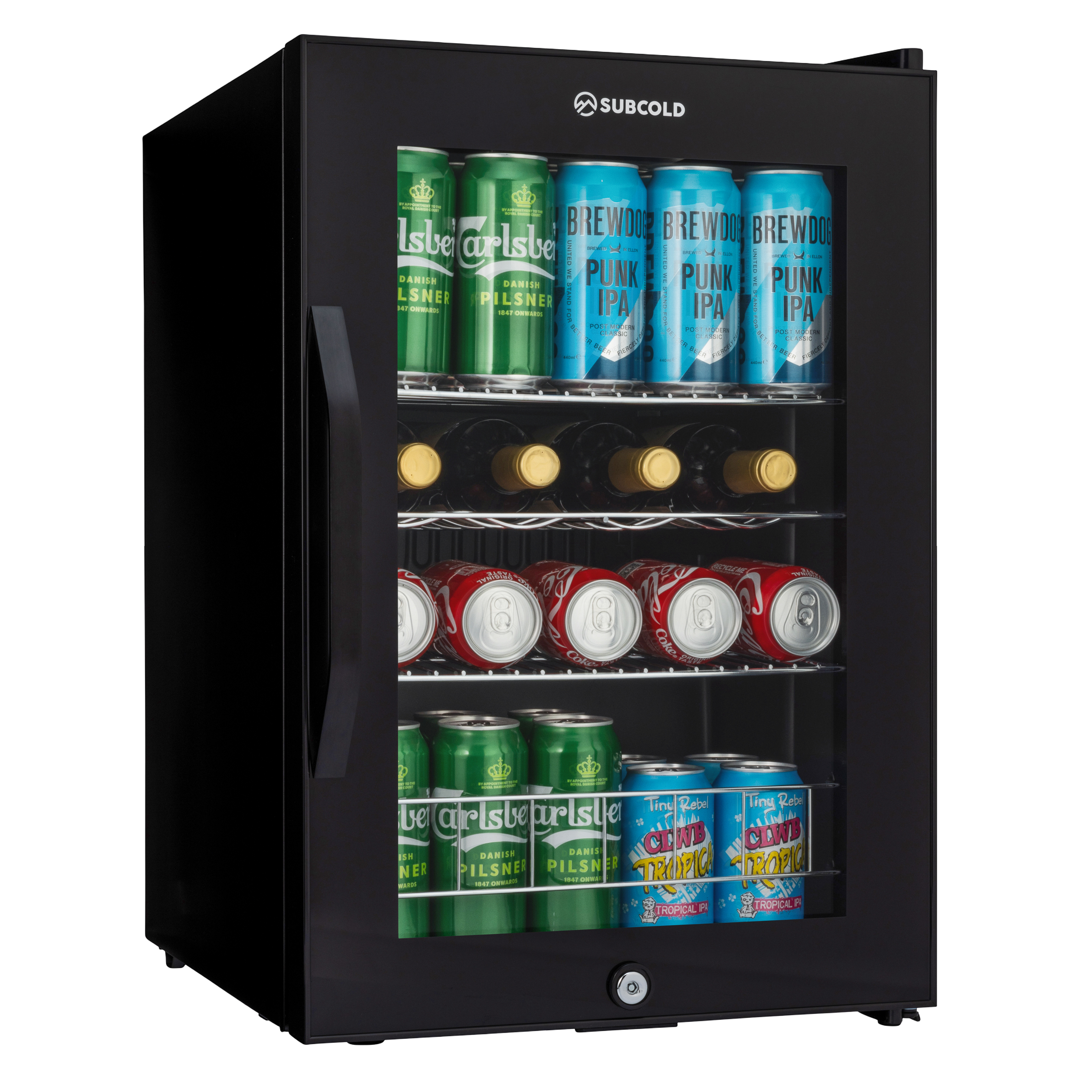 Subcold Ace 65 LED Touch Control Beer Fridge - Black