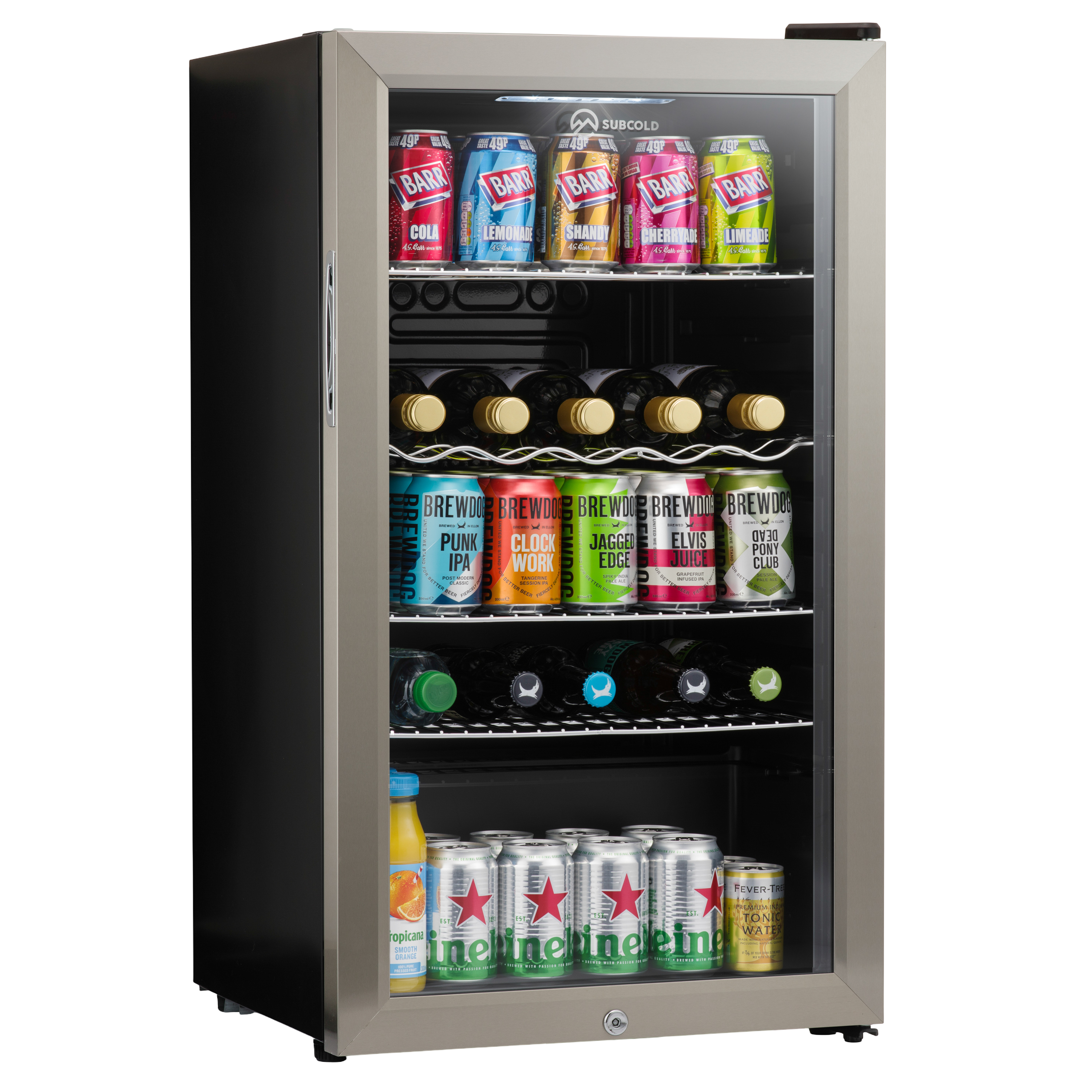 Subcold Super 85 LED Beer Fridge - Stainless Steel
