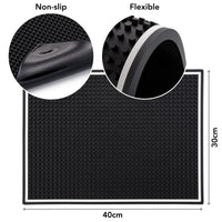 Thumbnail for Barcool Rubber Bar Mat - Black