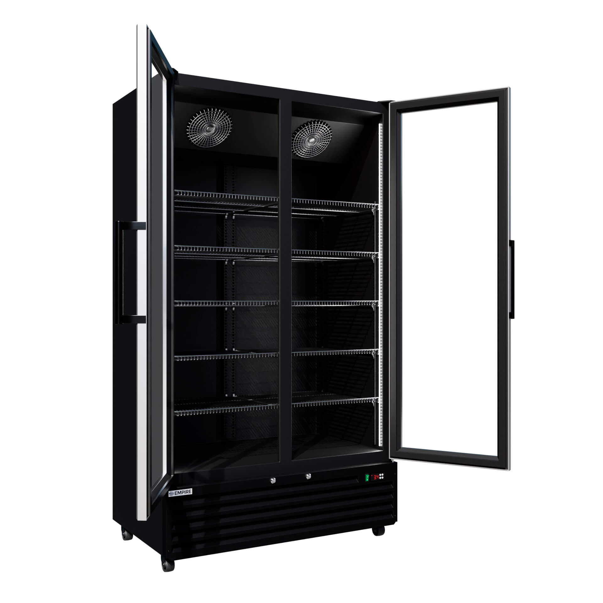 Empire Double Door Back Bar Cooler 879L Commercial Fridge CL-1000W