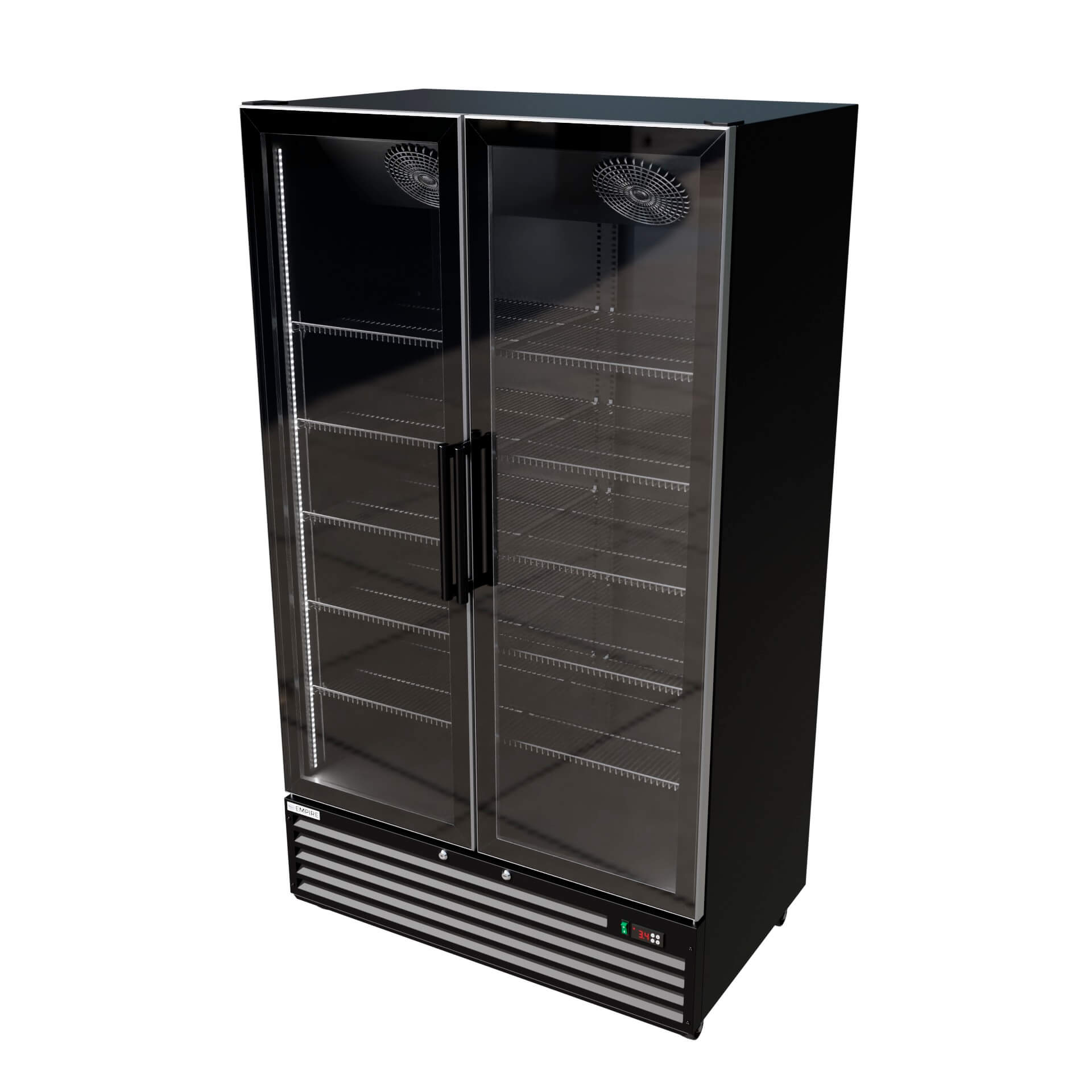 Empire Double Door Back Bar Cooler 879L Commercial Fridge CL-1000W