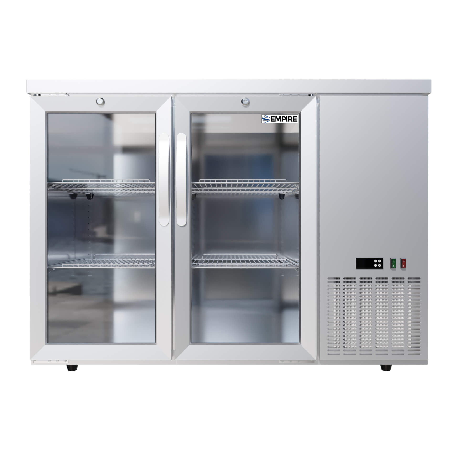 Empire Stainless Steel Double Door Undercounter Bottle Cooler CL-305HR