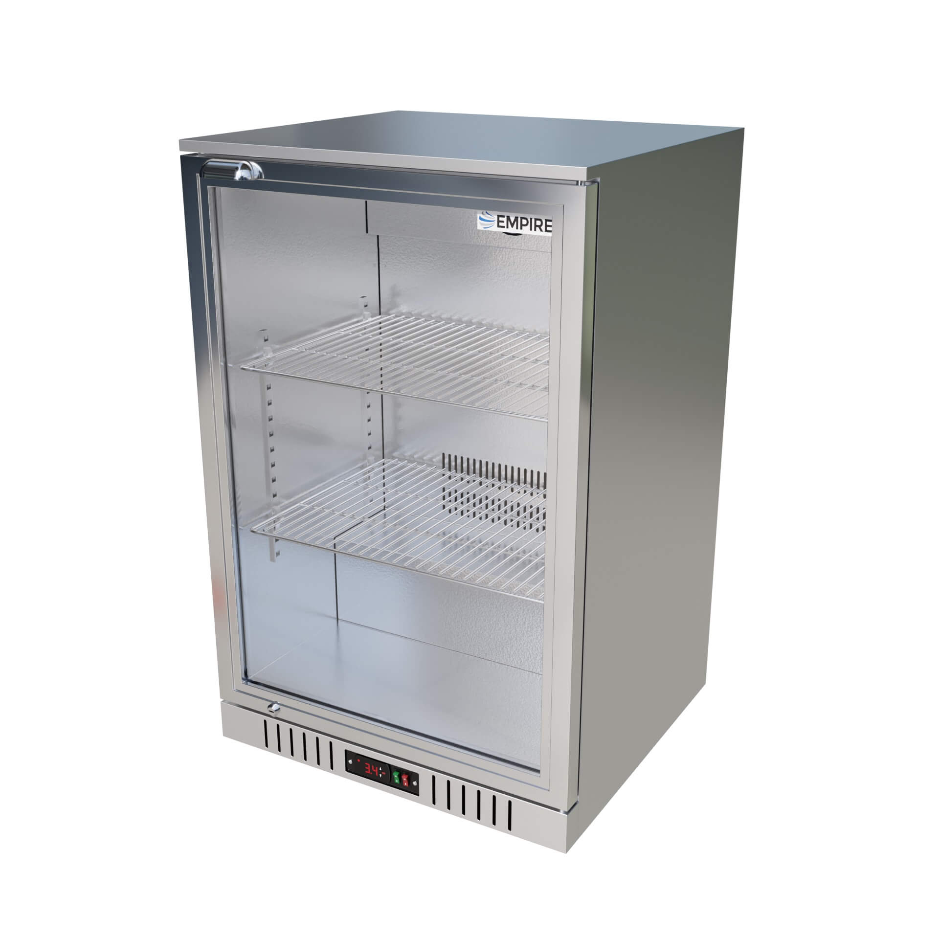 Empire Single Door 138L Stainless Steel Bottle Cooler – A Energy Rated Commercial Back Bar Fridge | CL-130H-S