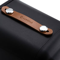 Thumbnail for Subcold Pro 4 litre black mini fridge top leather handle