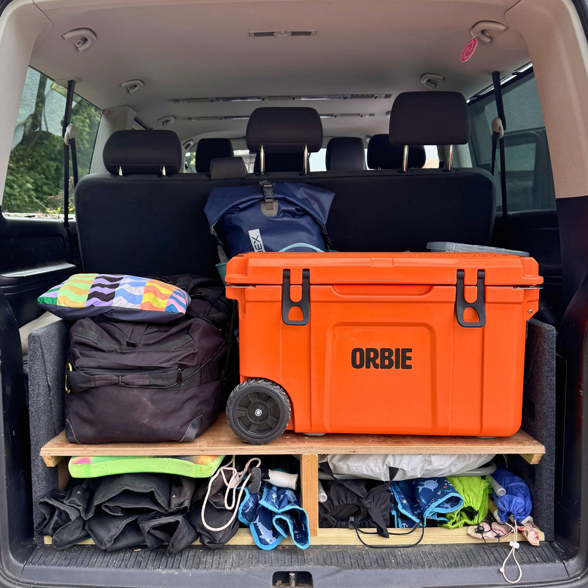 Orbie 55 Wheeled Cool Box Orange