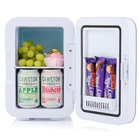 Thumbnail for Subcold Ultra 6 litre pink mini drinks fridge with snacks and drinks inside