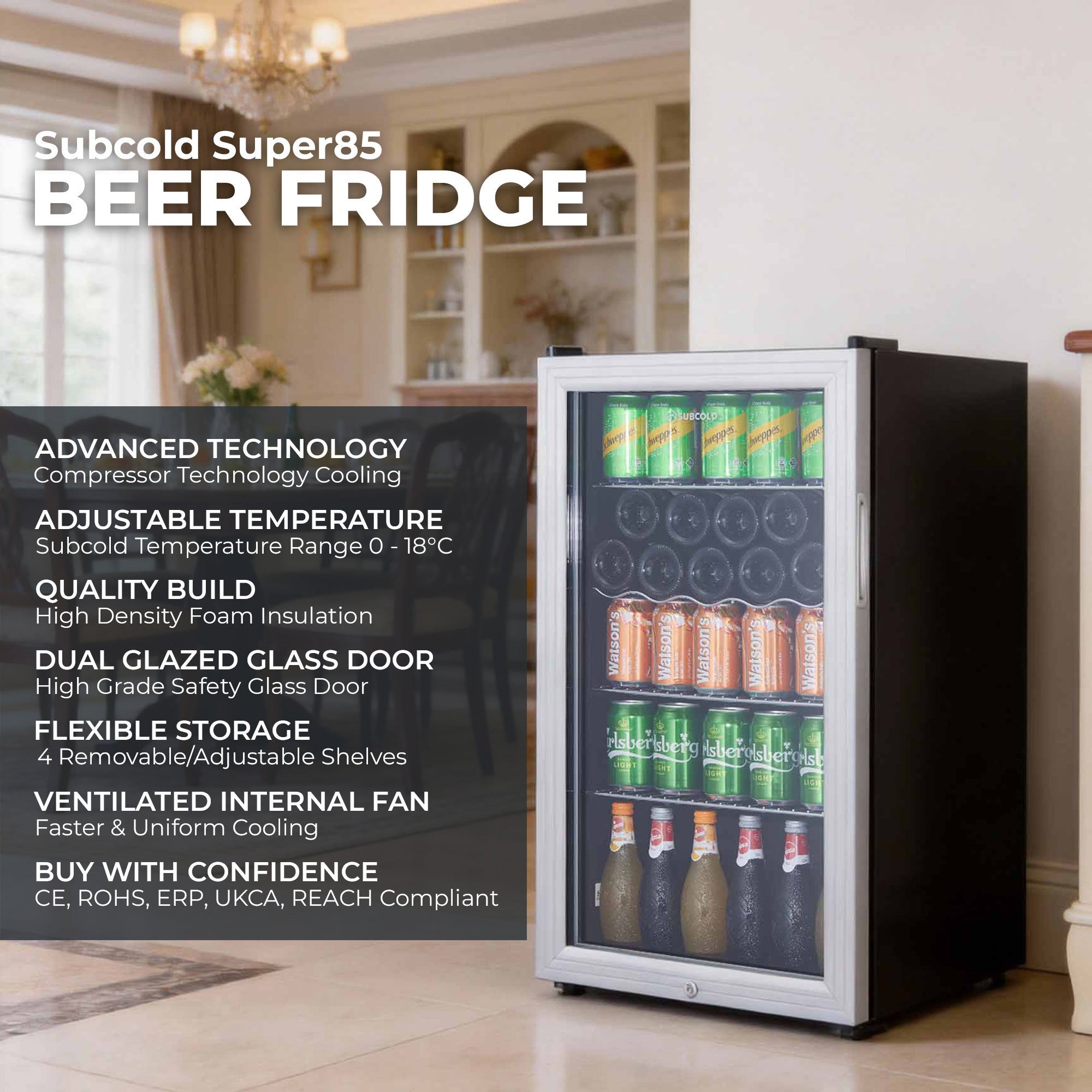 Subcold Super85 LED Beer Fridge