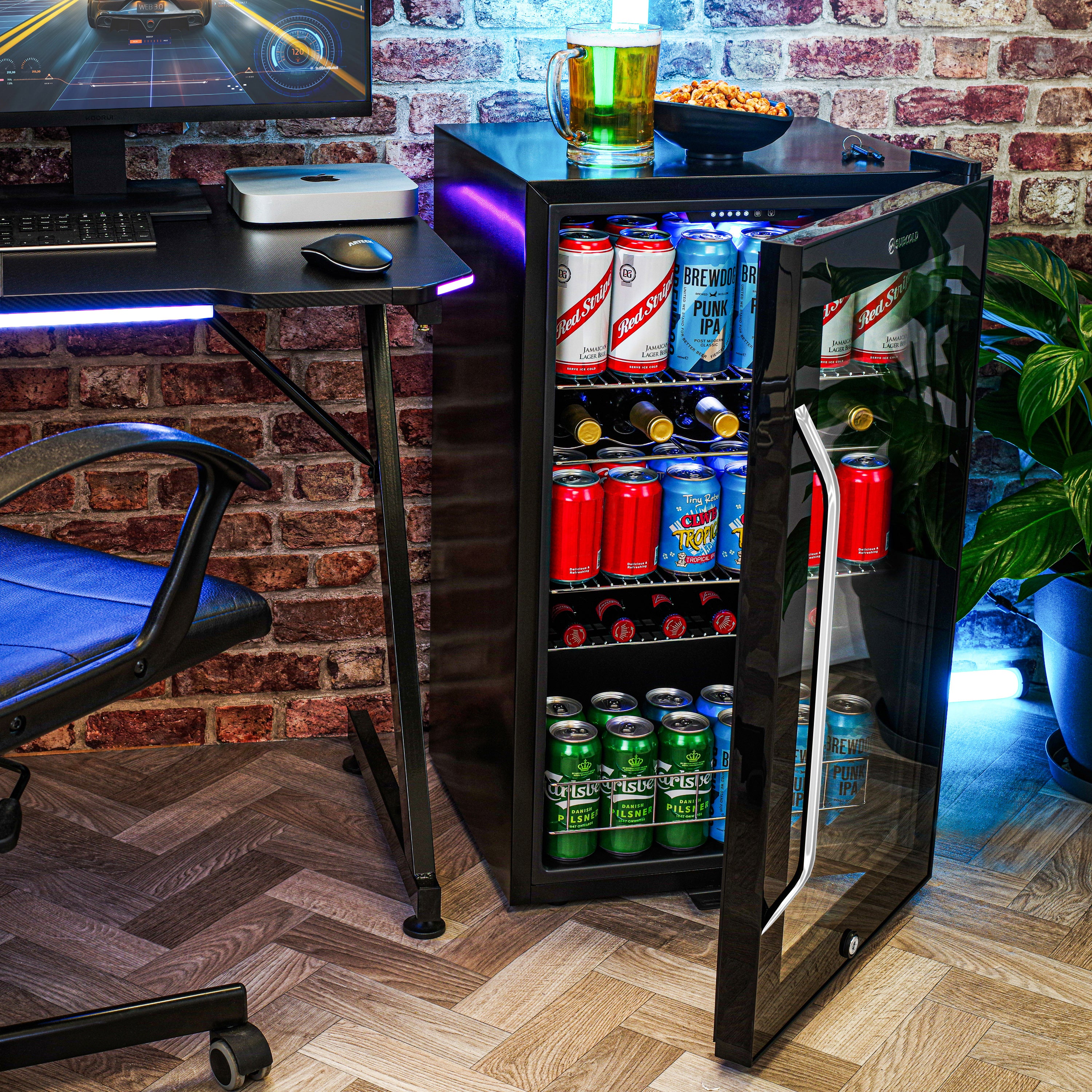 Subcold Ace 100 LED Touch Control Beer Fridge - Black | Refurbished