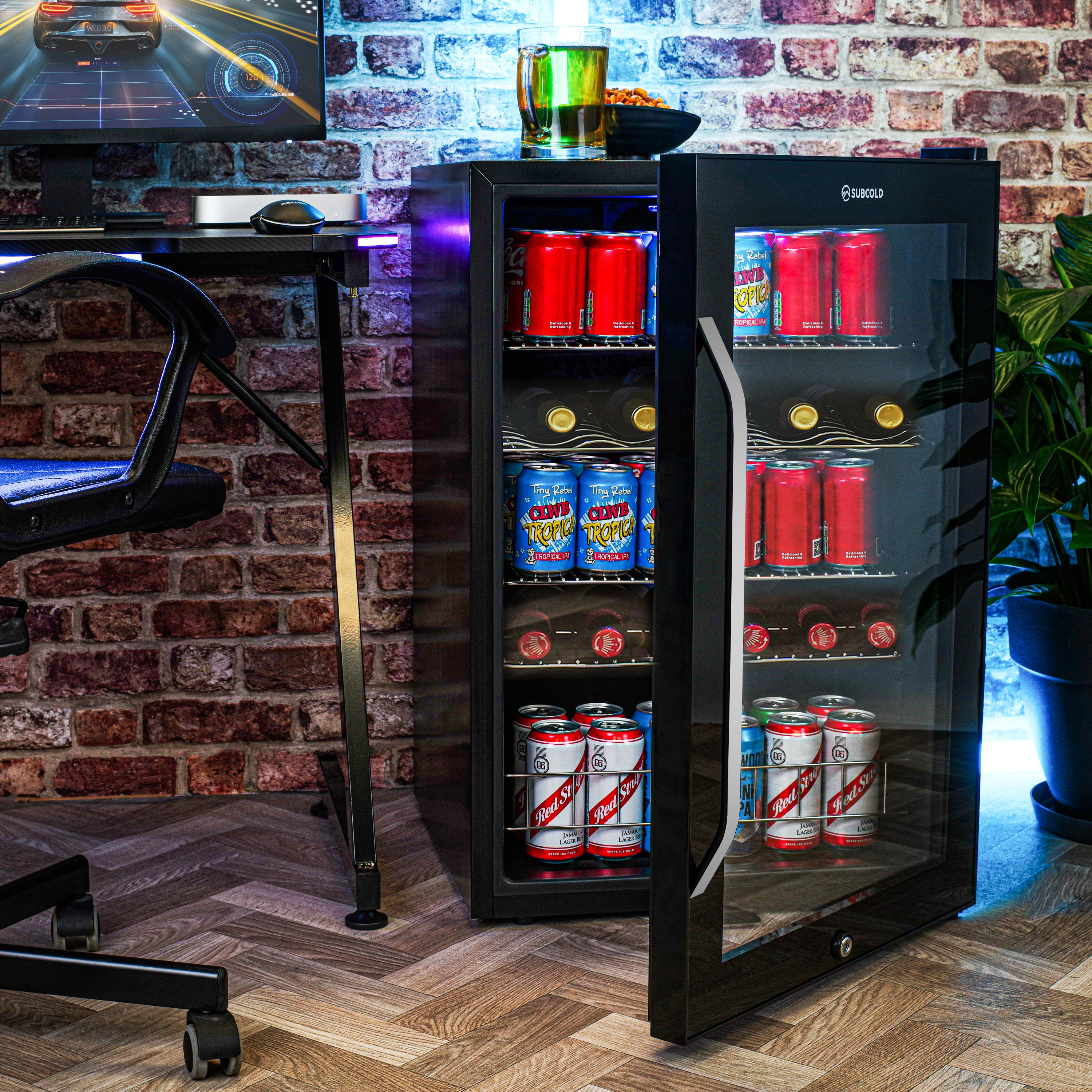 Subcold Ace 130 LED Touch Control Beer Fridge - Black | Refurbished