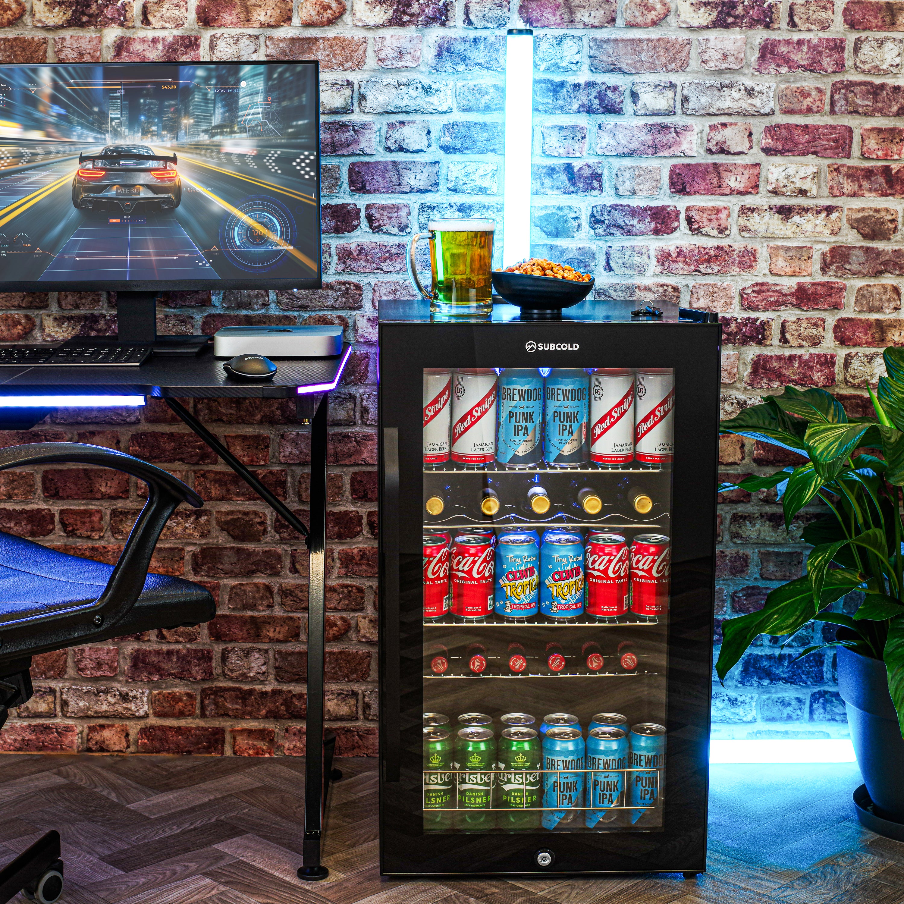 Subcold Ace 100 LED Touch Control Beer Fridge - Black | Refurbished