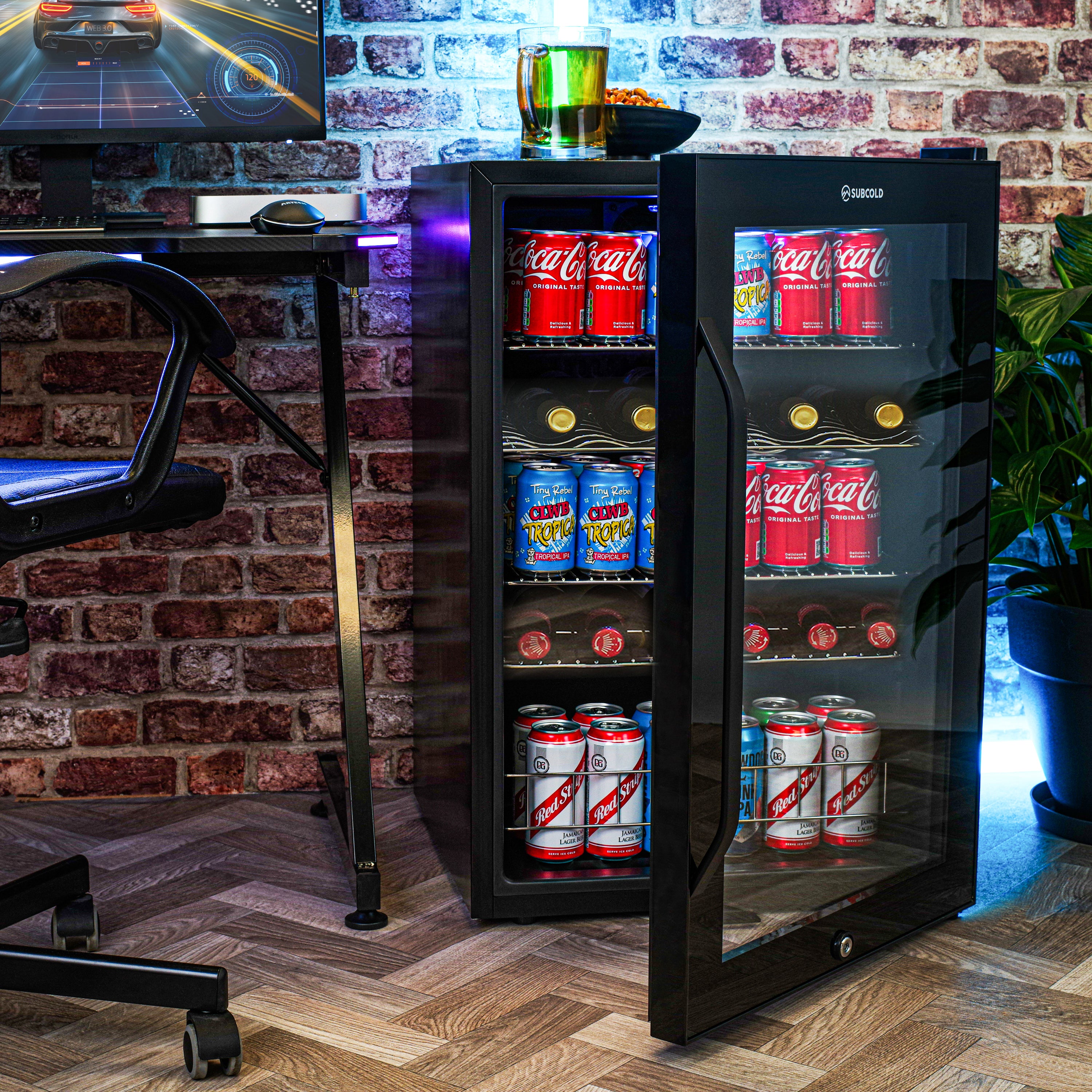 Subcold Ace 130 LED Touch Control Beer Fridge - Black | Refurbished