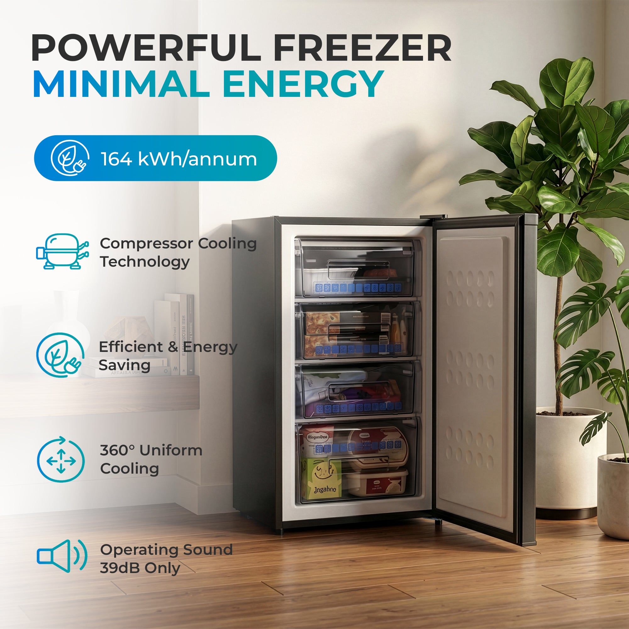 Subcold Eco90F Small Freezer - Black