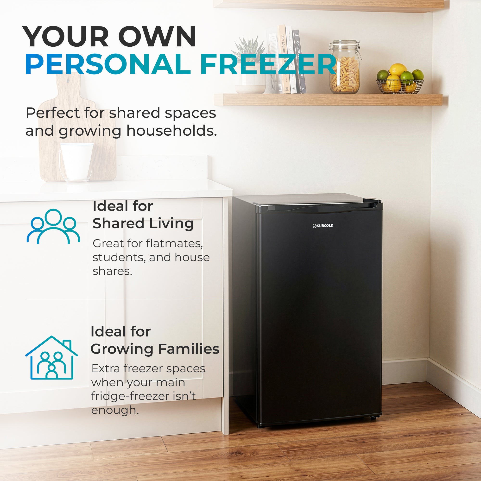 Subcold Eco90F Small Freezer - Black