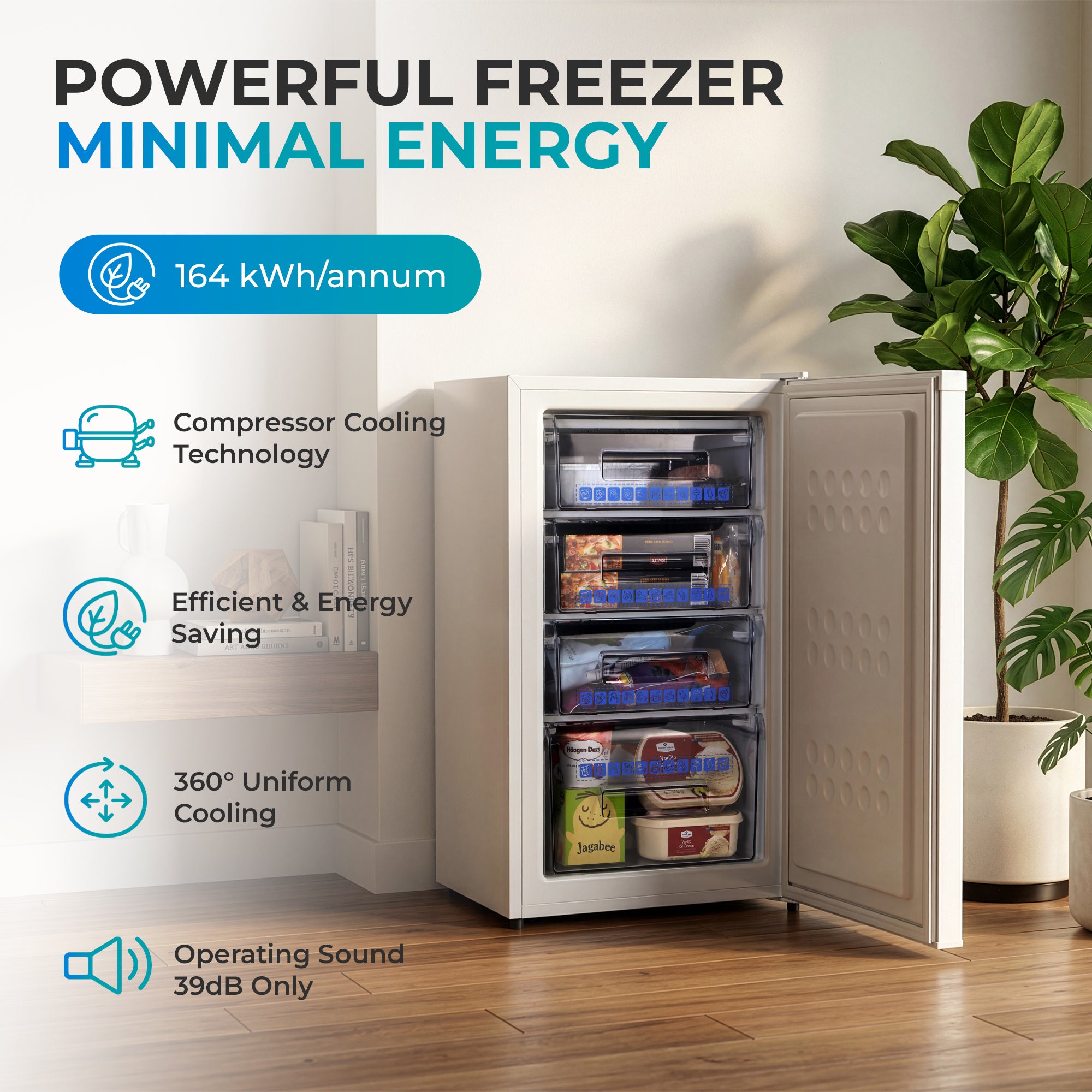 Subcold Eco90F Small Freezer - White