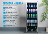 Thumbnail for Subcold Maxi250 Tall Drinks Fridge Stainless Steel