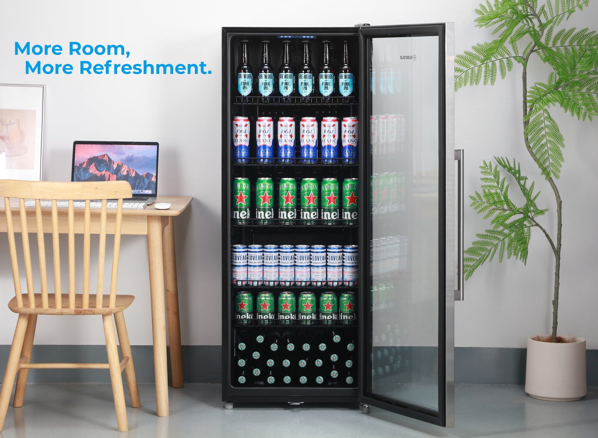 Subcold Maxi250 Tall Drinks Fridge Stainless Steel