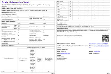 Subcold Super 35 LED Beer Fridge - Black