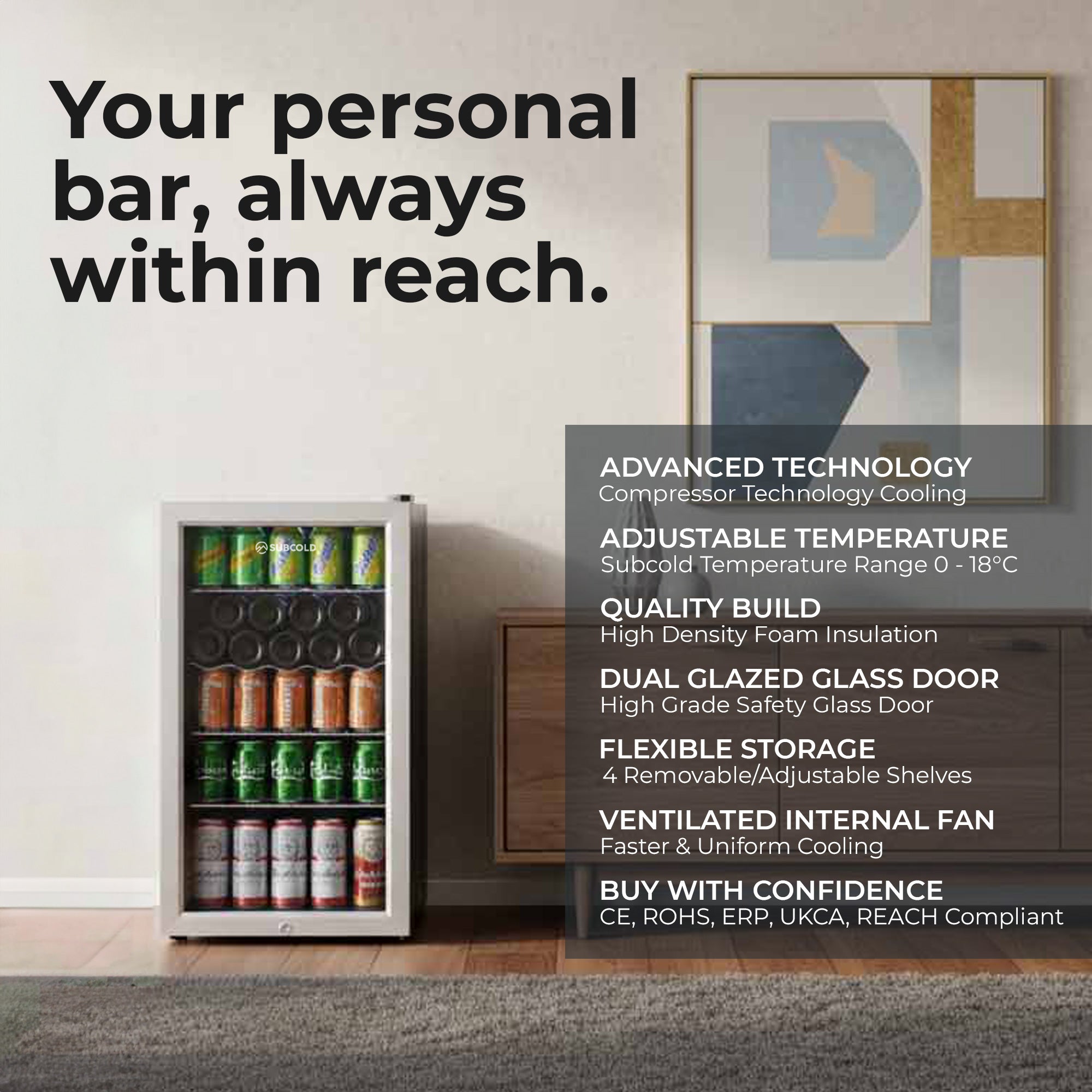 Subcold Super85 LED Beer Fridge