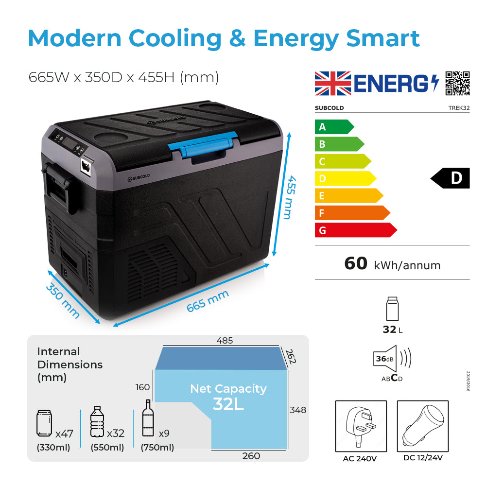 Subcold Trek32 Portable Car Fridge