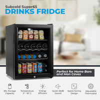 Thumbnail for Subcold Super 65 LED Beer Fridge - Black
