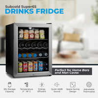 Thumbnail for Subcold Super 65 LED Beer Fridge - Silver