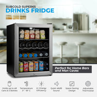 Thumbnail for Subcold Super 65 LED Beer Fridge - Silver | Refurbished