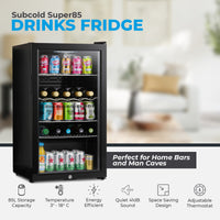 Thumbnail for Subcold Super 85 LED Beer Fridge - Black