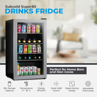 Thumbnail for Subcold Super 85 LED Beer Fridge - Silver