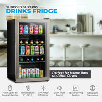 Thumbnail for Subcold Super 85 LED Beer Fridge - Stainless Steel | Refurbished