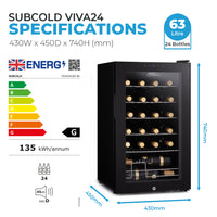 Thumbnail for Subcold Viva24 LED - Wine Cooler