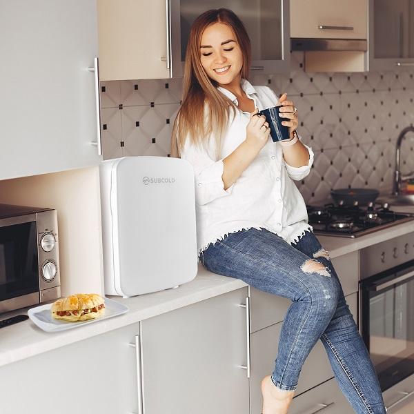 Subcold Ultra 15 litre mini fridge white kitchen table top
